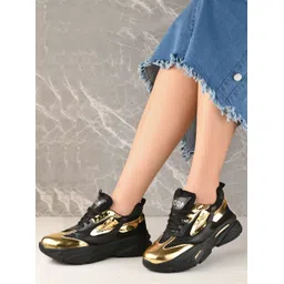 Colorblock Flat Sneakers with Ultra Soft Cushion Lace-Up All-Day Comfort Shoes| Running Shoes For Women