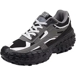 Colossus Men's Chunky All-Terrain Sneakers with Rugged Outsole & Ortholite Insole | Outdoor Trail Walking Shoes | Breathable Mesh & Synthetic Uppers