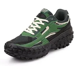 Colossus Men's Chunky All-Terrain Sneakers with Rugged Outsole & Ortholite Insole | Outdoor Trail Walking Shoes | Breathable Mesh & Synthetic Uppers