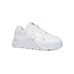 Colourkicks White Casual Manmade Leather Sneakers