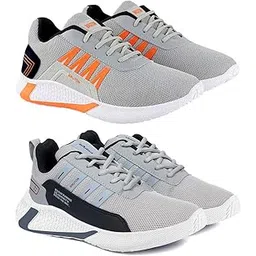 Combo Pack of 2 Men's Sports Shoes Running Shoes, Gym, Training, Casual Shoes for Men