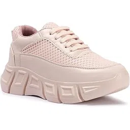 Comfort Sneakers for Women | Trendy Lace-Up Casual Shoes | Soft Cushioned Insole for Daily Use | CR29