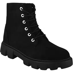 Comfortable Boots for Women | Extra Cushioned Foot Bed and Skin Friendly Ankle Boot with Low Heels | Trendy, Stylish & Casual Boots | Winter, Snow & Holiday Outings