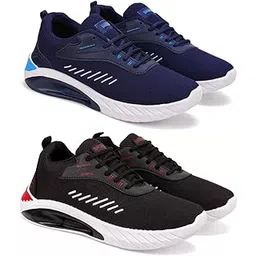 Comfortable Men’s Running Shoes – Sporty Footwear Twin Pack Multi