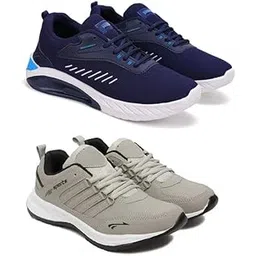 Comfortable Men’s Training Shoes – Sports Running Set of Two Multi