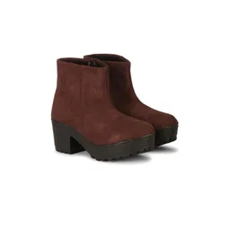 Commander Shoes Block-Heeled Winter Boots