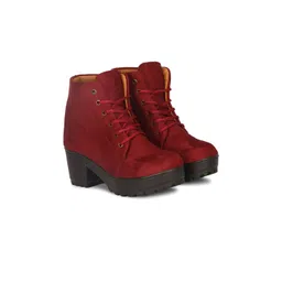Commander Shoes Block-Heeled Winter Boots