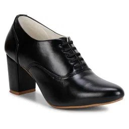 Commander Shoes Women Pointed Toe Block Heel Boots