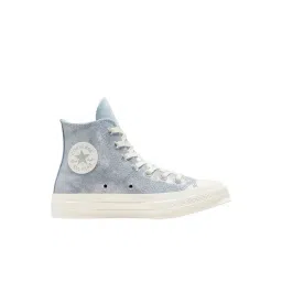 Converse Unisex Chuck 70 Suede Shimmer High Top Grey Sneakers