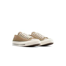 Converse Unisex Chuck 70 Vintage Canvas Low Top Beige Sneakers