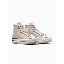 Converse Unisex Colourblocked Suede High-Top Lace-Ups Sneakers