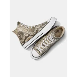 Converse Unisex Printed Leather High-Top Sneakers