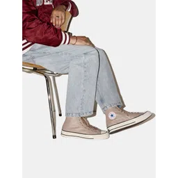 Converse Unisex Solid Leather High-Top Sneakers