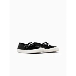 Converse Women Leather Buckle Sneakers