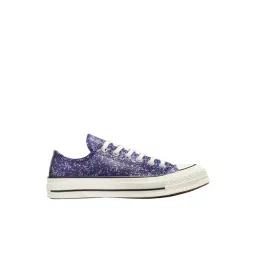 Converse Women's Chuck 70 Glitter Low Top Purple Sneakers