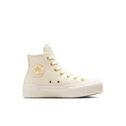 Converse Women's CTAS PLATFORM Beige Sneakers