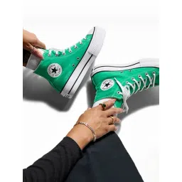 Converse Women's CTAS PLATFORM Green Sneakers