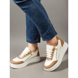 CORSICA Women Colourblocked PU Sneakers