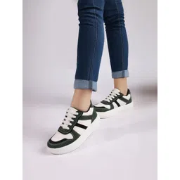 CORSICA Women Colourblocked PU Sneakers