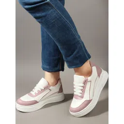 CORSICA Women Colourblocked PU Sneakers