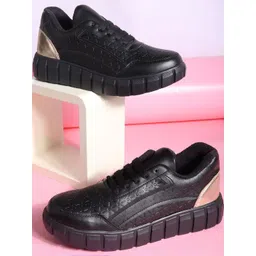 CORSICA Women Textured PU Sneakers