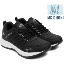 Cosko Black Sports Shoes,Running Shoes,Walking Shoes,Training Shoes, Running Shoes For Men