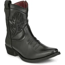 Cow Boy High Ankle Boots For Men