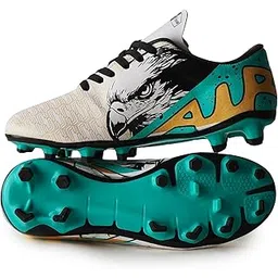 CR7 Hawk Synthetic Turf and Hardground TPU Dual Color Sole Football Studs Shoes for Men (Size 4 to 10) Green