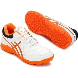 Cricket Shoes Cricket Shoe Lightweight, Durable, TerraSpike PVC Studs, Embedded Support Plate for Stability, Ideal for Turf Ground Hard Surfaces