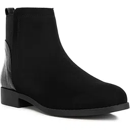 Croc Back Panel Chelsea Boots