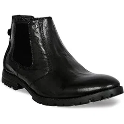Crumbled Leather Boots For Men