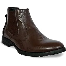 Crumbled Leather Boots For Men