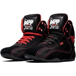 Dapp X-Series Weightlifting Gym Shoes for Men and Women | Leather Suede Exterior | Signature Flat Sole | Padded Interiors for Stability | Smart Cushioning | Wide Toe Box.