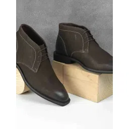 Davinchi by Metro Men's Brown Chukka Boots