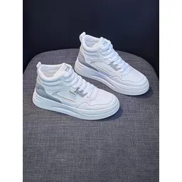 Deals4you Women Colourblocked Lace-Up Sneakers