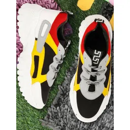 DEAS Women Colourblocked Lightweight Comfort Insole Contrast Sole Sneakers