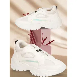 DEAS Women Textured Lightweight Comfort Insole Sneakers