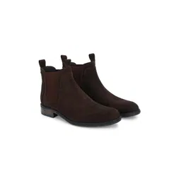Delize Men Casual Block-Heeled Chelsea Boots