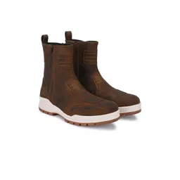 Delize Men Leather Chelsea Biker Boots