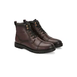 Delize Men Vegan Leather Lace Up Ankle Boots