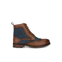 Delize Men's Tan Brogue Boots