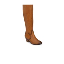 Delize Tan Block Heeled Boots