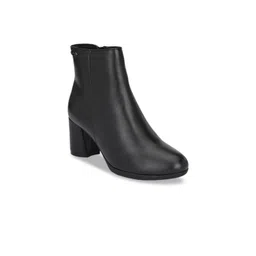 Delize Women Black Party Block Heeled Boots