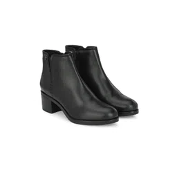 Delize Women Black Solid Chelsea Boots
