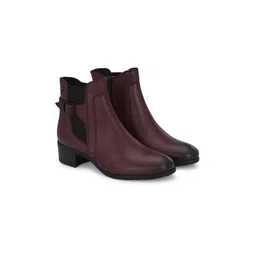 Delize Women Buckled Mid-Top Chelsea Boots