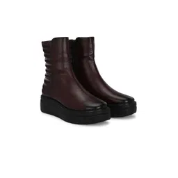 Delize Women Flatform Heeled Regular Boots