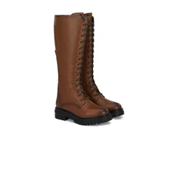 Delize Women High-Top Lace-Up Regular Boots