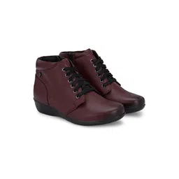 Delize Women Mid-Top Lace-Up Regular Boots