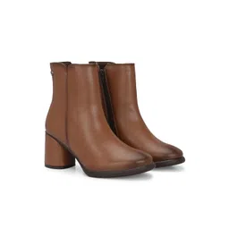 Delize Women Solid Casual Block-Heel Ankle Boots