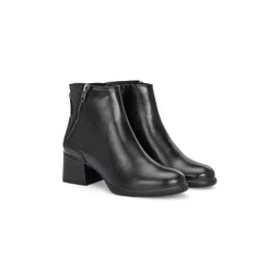 Delize Women Vegan-Leather Mid-Heel Ankle Boots